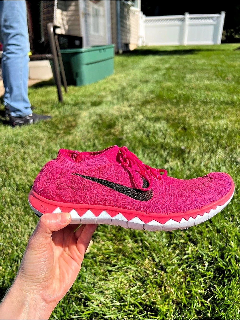Nike Free RN Flyknit 3.0 Pink Quartz Athletic Shoes